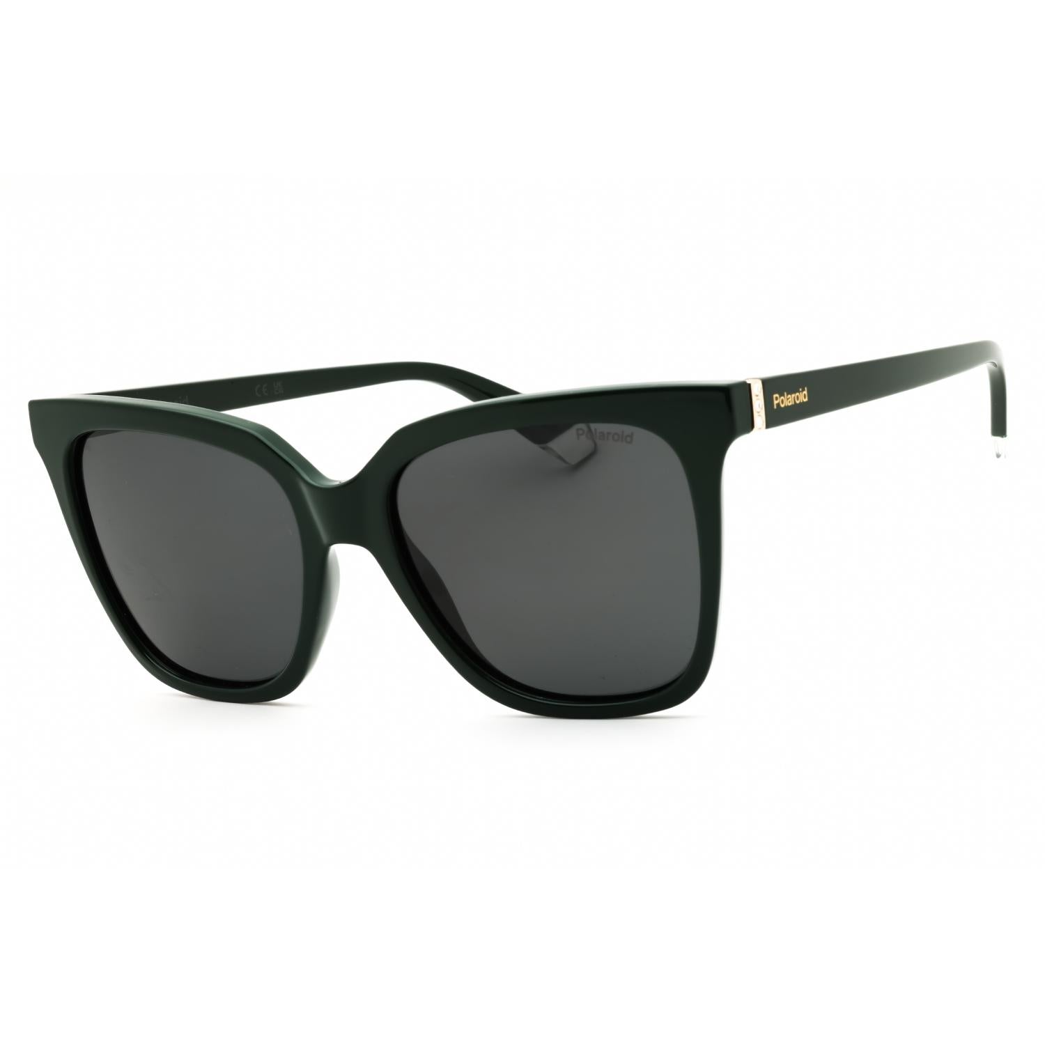 Polaroid Core PLD 4155/S/X Women Rectangular Polarized Sunglasses Green / Grey