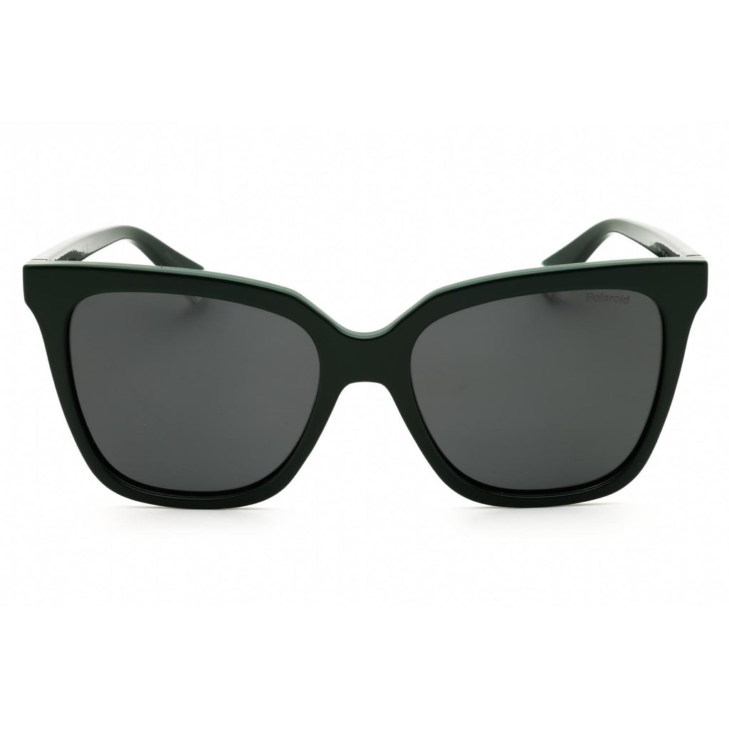 Polaroid Core PLD 4155/S/X Women Rectangular Polarized Sunglasses Green / Grey