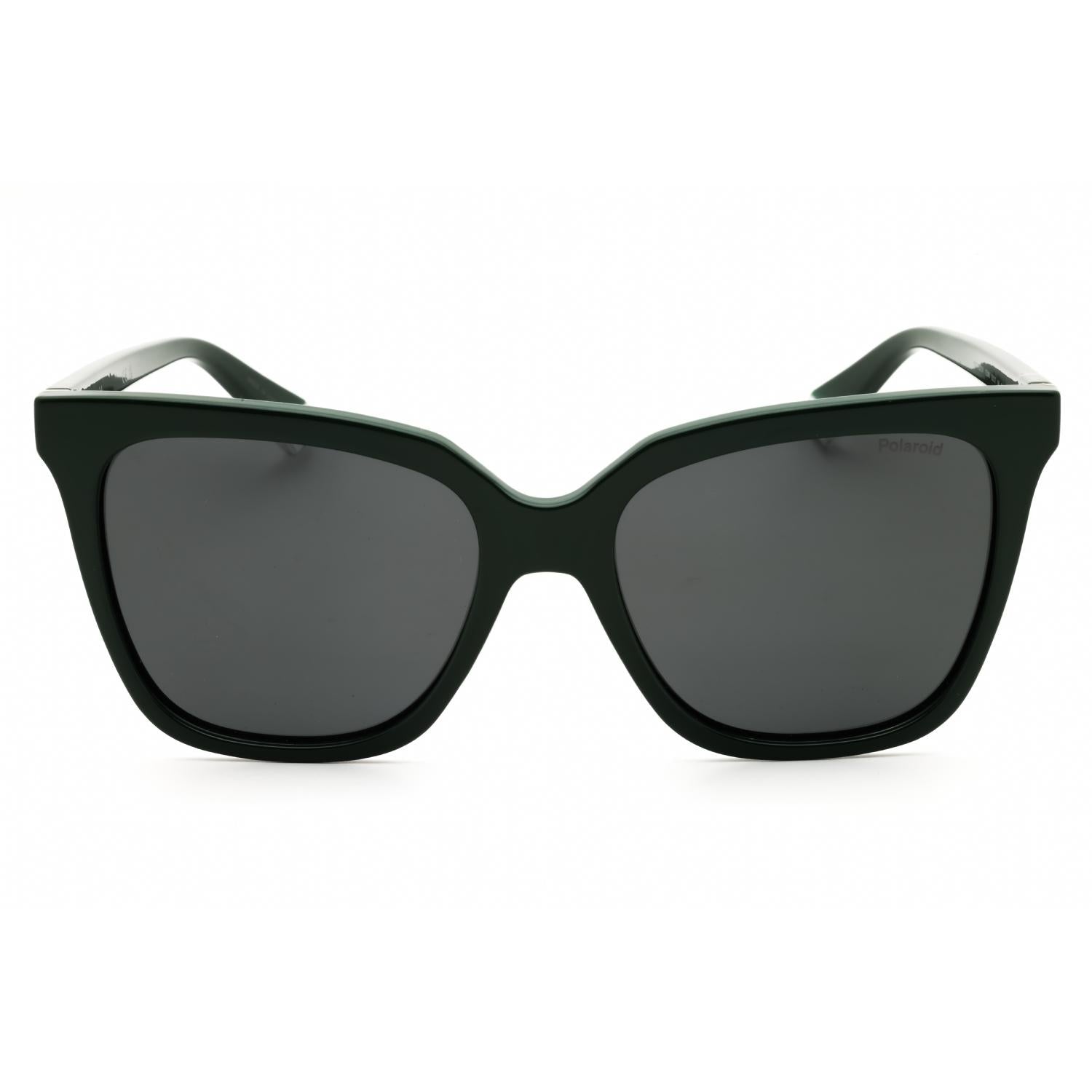 Polaroid Core PLD 4155/S/X Women Rectangular Polarized Sunglasses Green / Grey