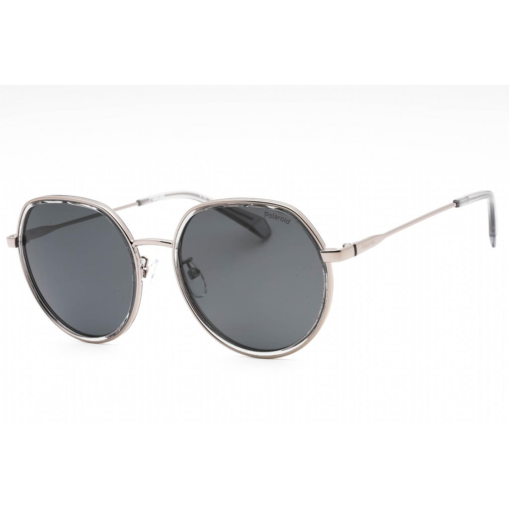 Polaroid Core PLD 4160/G/S/X Women Round Polarized Sunglasses Ruthenium / Grey