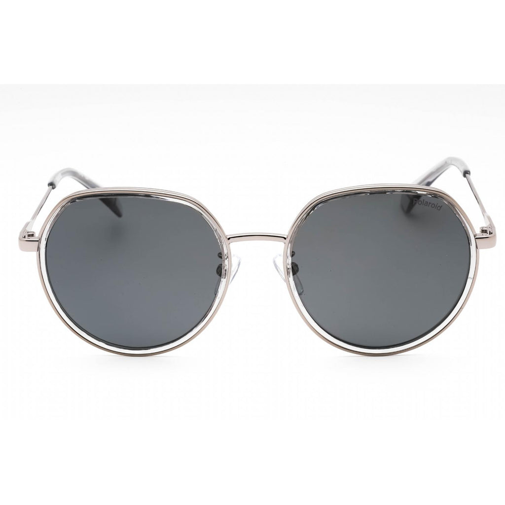 Polaroid Core PLD 4160/G/S/X Women Round Polarized Sunglasses Ruthenium / Grey