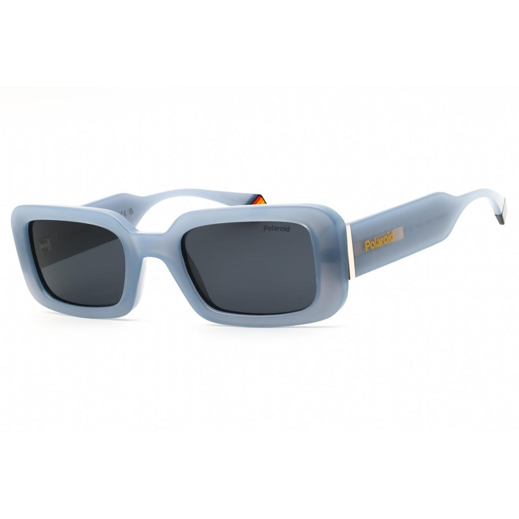 Polaroid Core PLD 6208/S/X Women Rectangular Polarized Sunglasses Azure / Blue