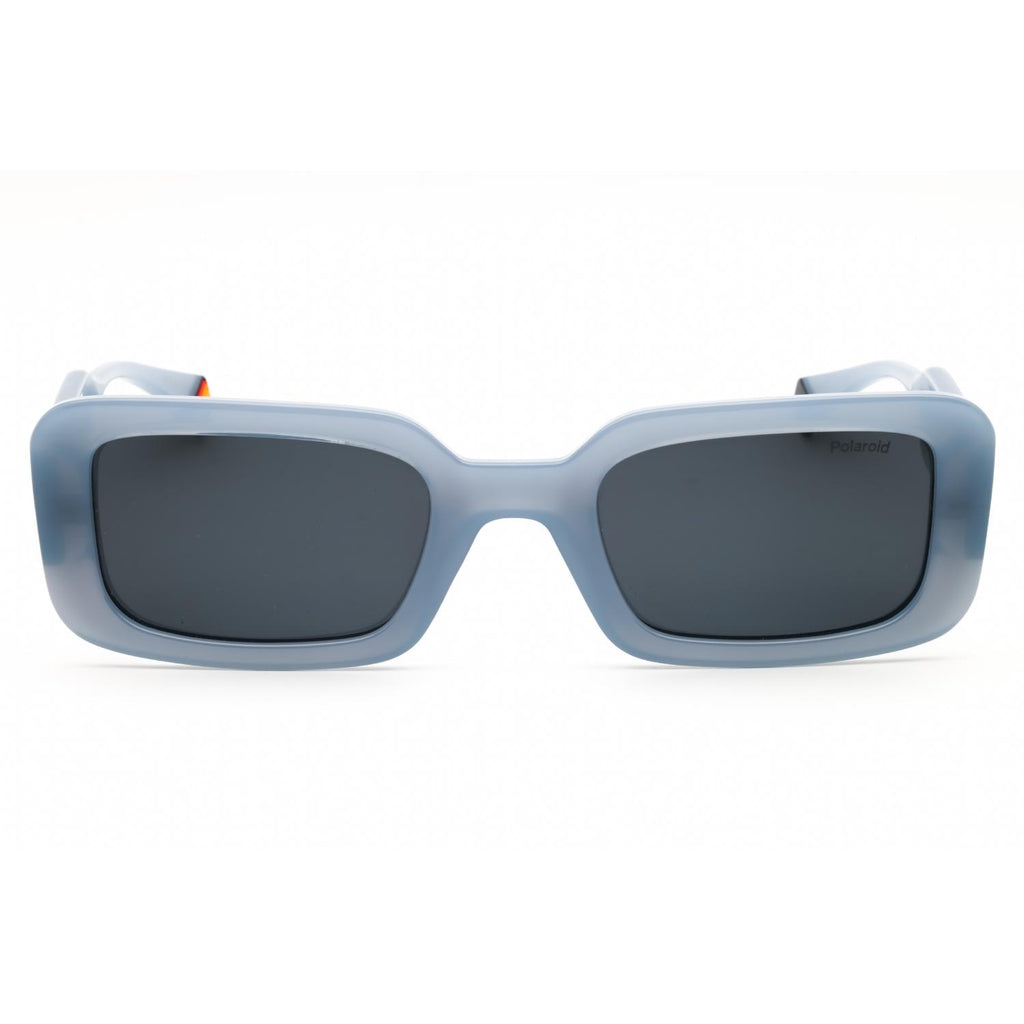 Polaroid Core PLD 6208/S/X Women Rectangular Polarized Sunglasses Azure / Blue