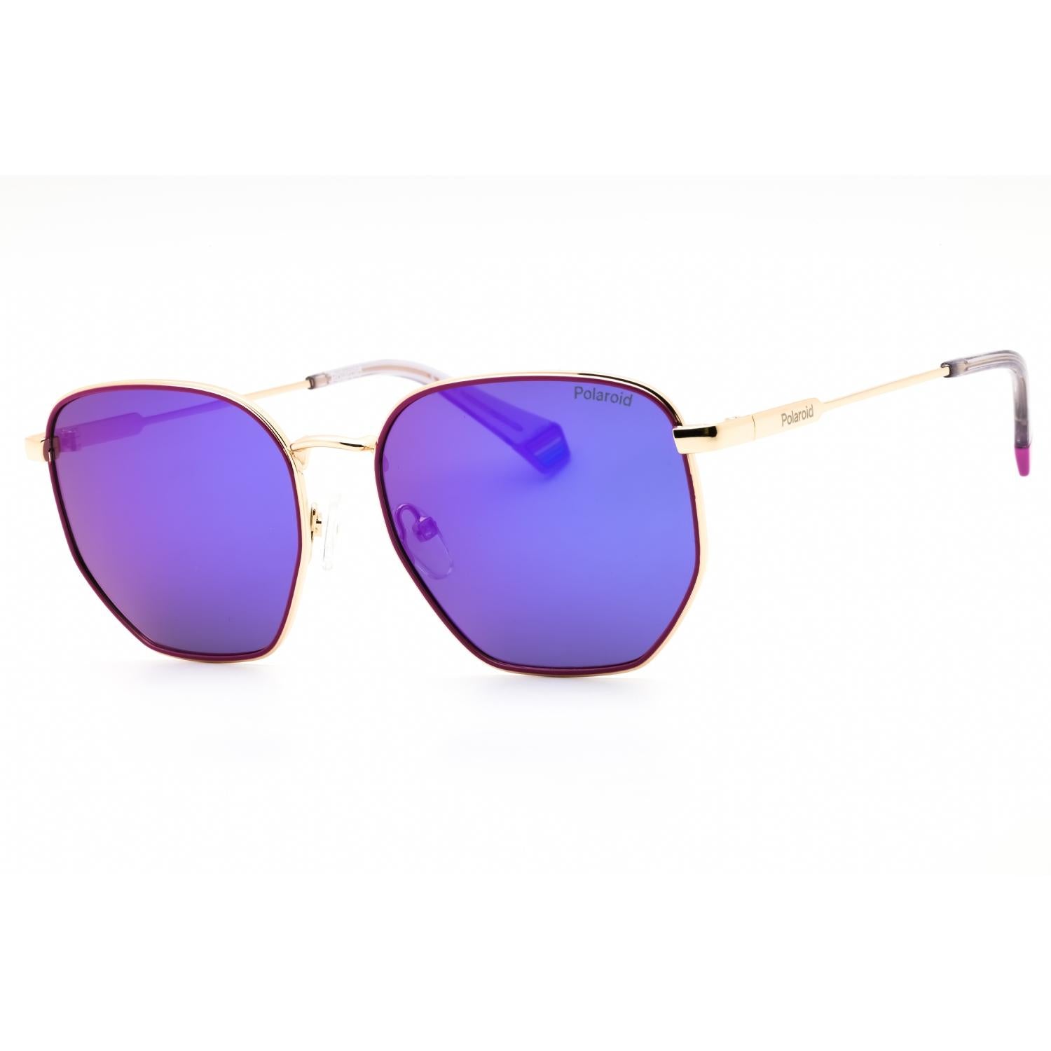 Polaroid Core PLD 6214/S/X Women Oval Polarized Sunglasses Gold Violet / Violet SP
