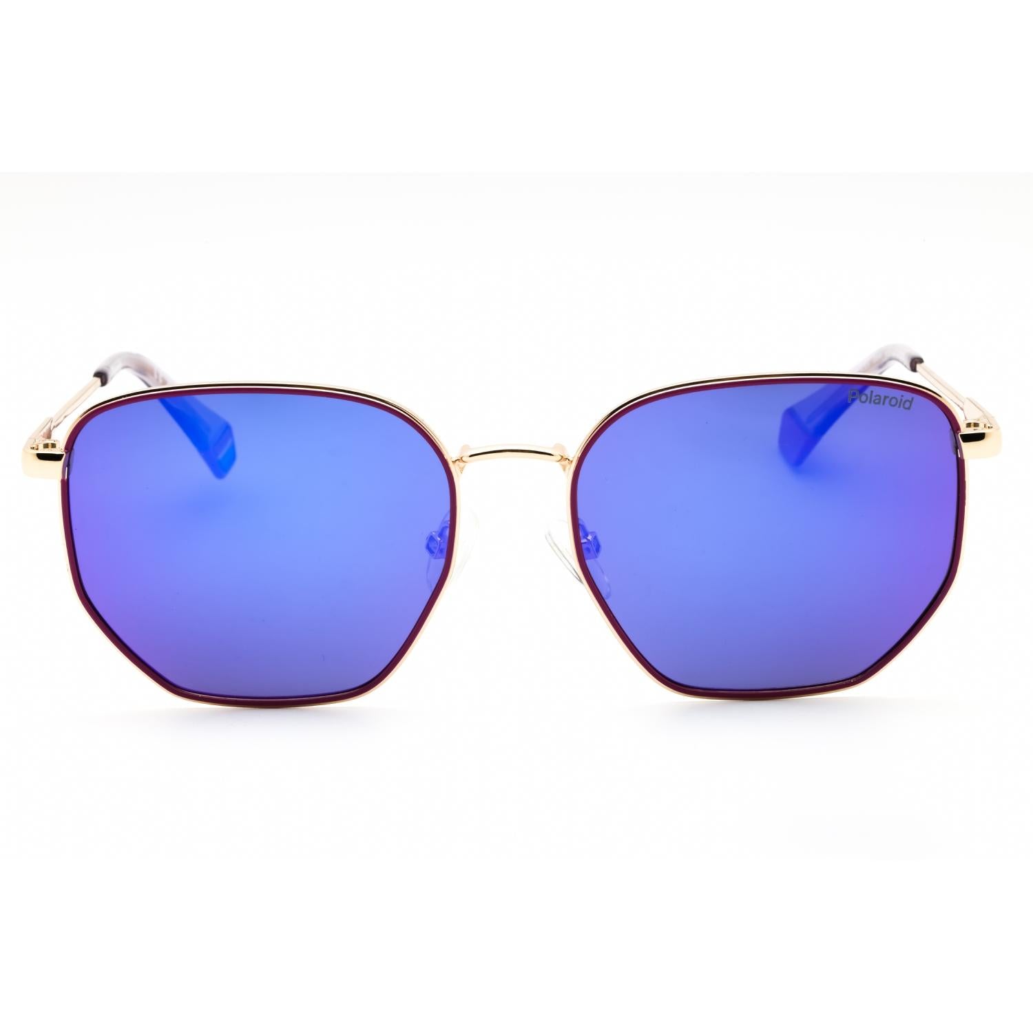 Polaroid Core PLD 6214/S/X Women Oval Polarized Sunglasses Gold Violet / Violet SP