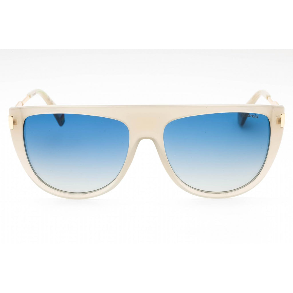 Polaroid Core PLD 6221/S/X Women Aviator Polarized Sunglasses Beige / Blue Shaded