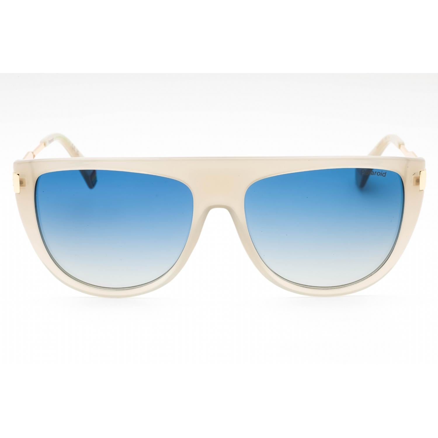 Polaroid Core PLD 6221/S/X Women Aviator Polarized Sunglasses Beige / Blue Shaded