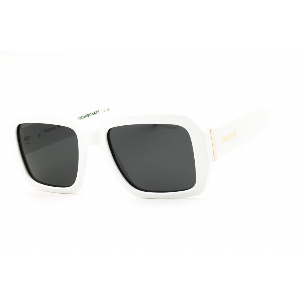 Polaroid Core PLD 6223/S/X Women Oversized Polarized Sunglasses White / Grey