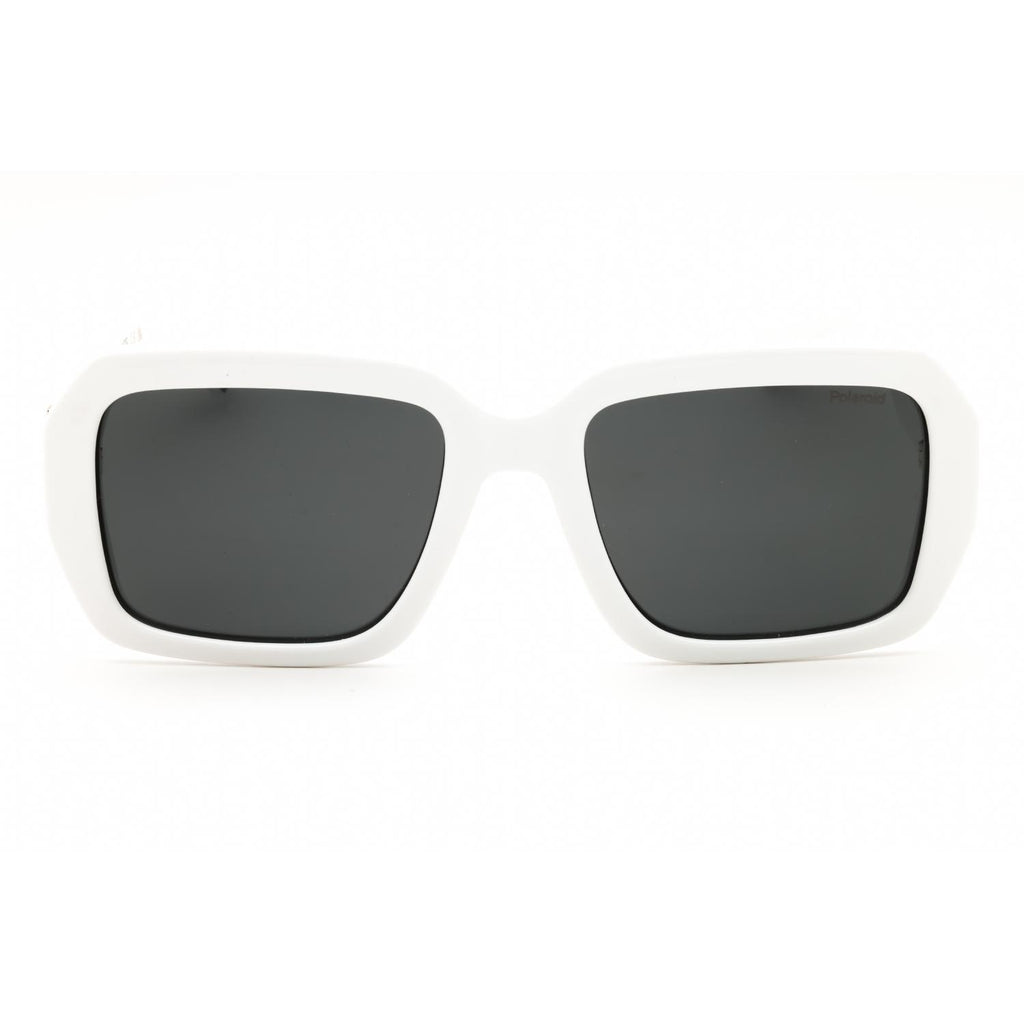 Polaroid Core PLD 6223/S/X Women Oversized Polarized Sunglasses White / Grey