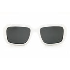 Polaroid Core PLD 6223/S/X Women Oversized Polarized Sunglasses White / Grey
