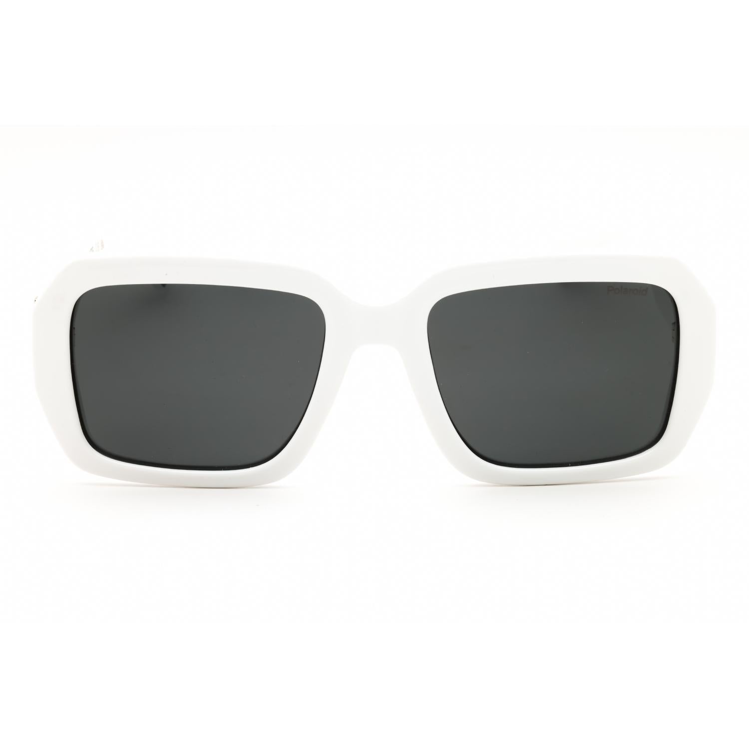 Polaroid Core PLD 6223/S/X Women Oversized Polarized Sunglasses White / Grey