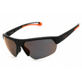 Polaroid Core PLD 7048/S Men Sport Wraparound Polarized Sunglasses Black / Polar Grey Red