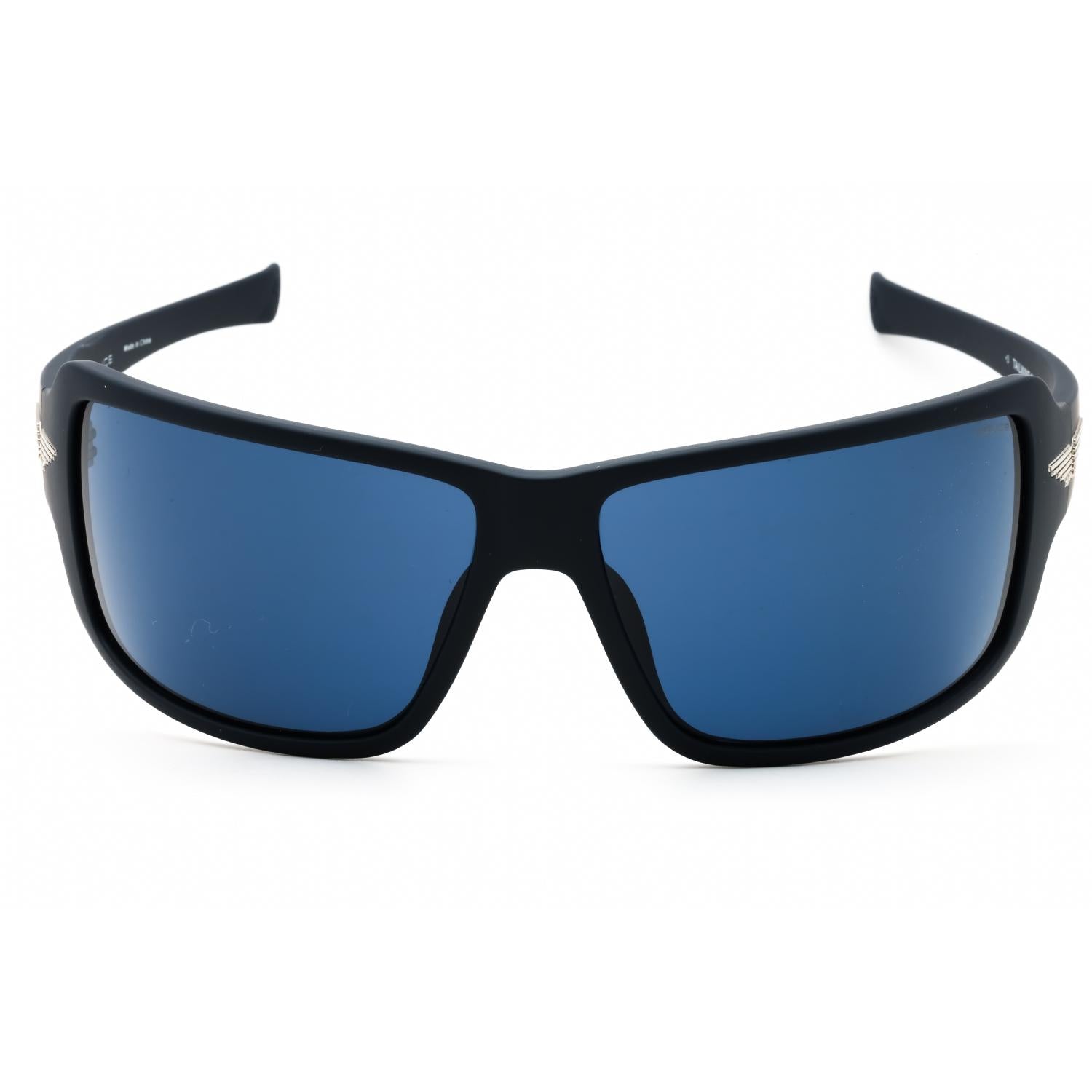 Police SPLN37 Men's Rectangular Sunglasses Dark Navy Blue