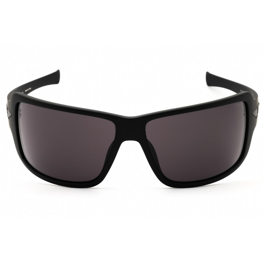 Police SPLN37 Men's Rectangular Sunglasses Semi-Matt Black Smoke