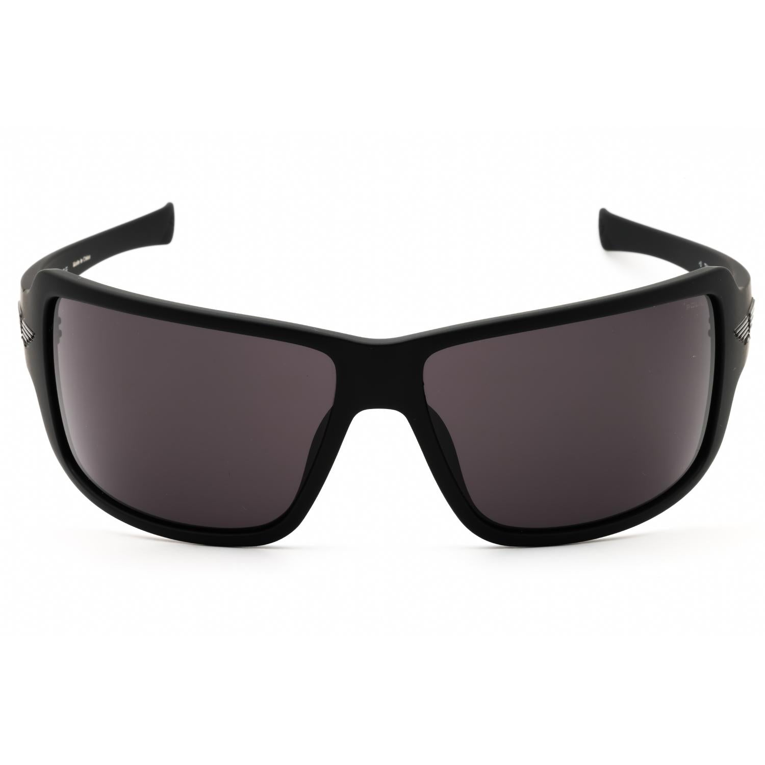 Police SPLN37 Men's Rectangular Sunglasses Semi-Matt Black Smoke