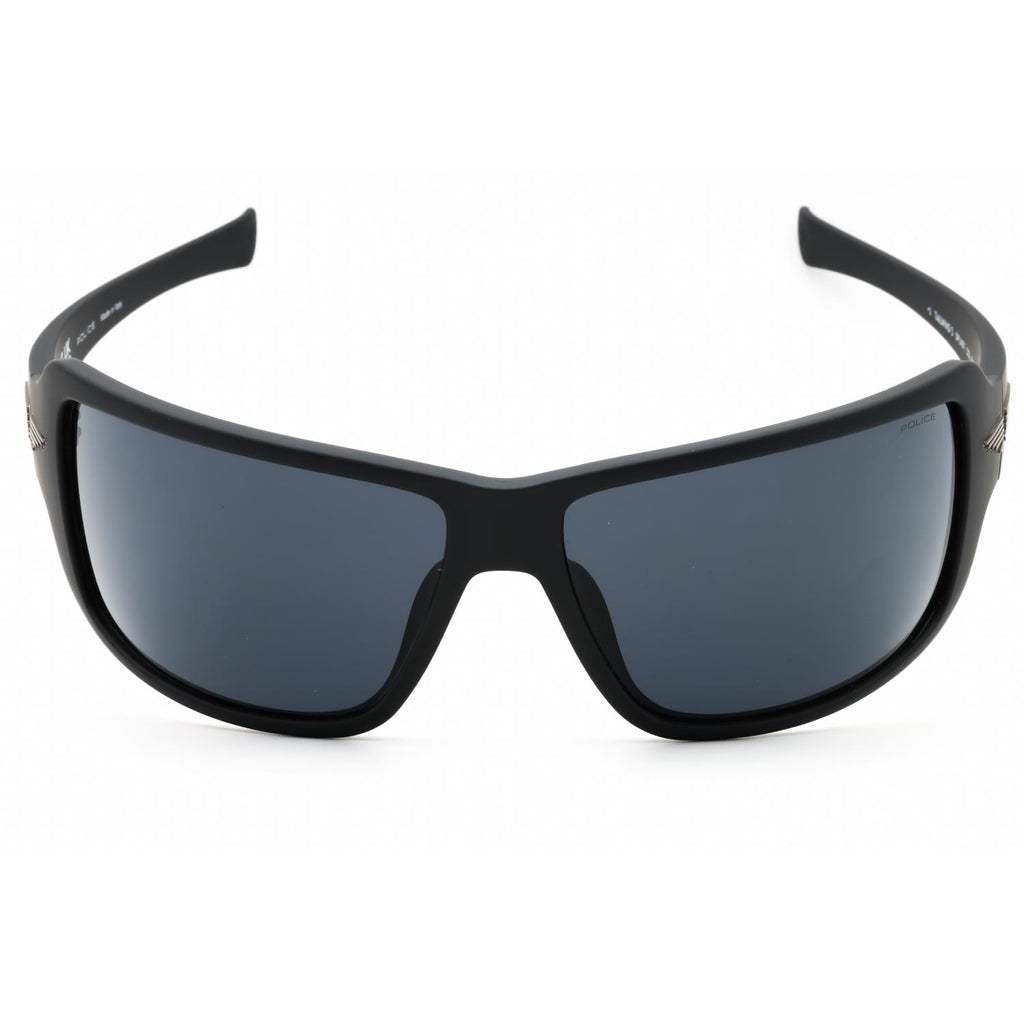 Police SPLN37M Men's Sport Wraparound Sunglasses Dark Fading Light Purple Dark Grey
