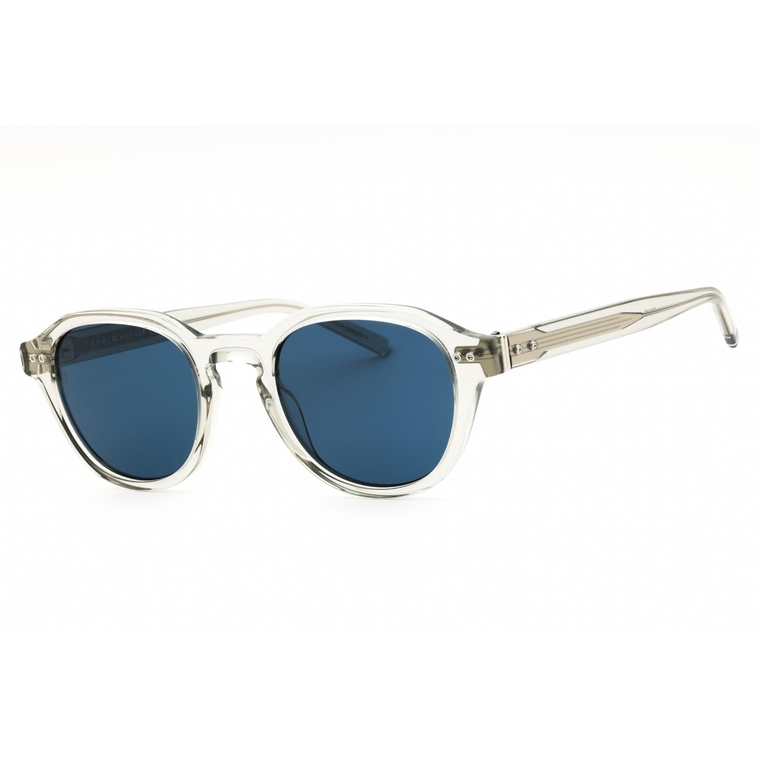Tommy Hilfiger TH 1970/S Men Round Sunglasses Grey Blue