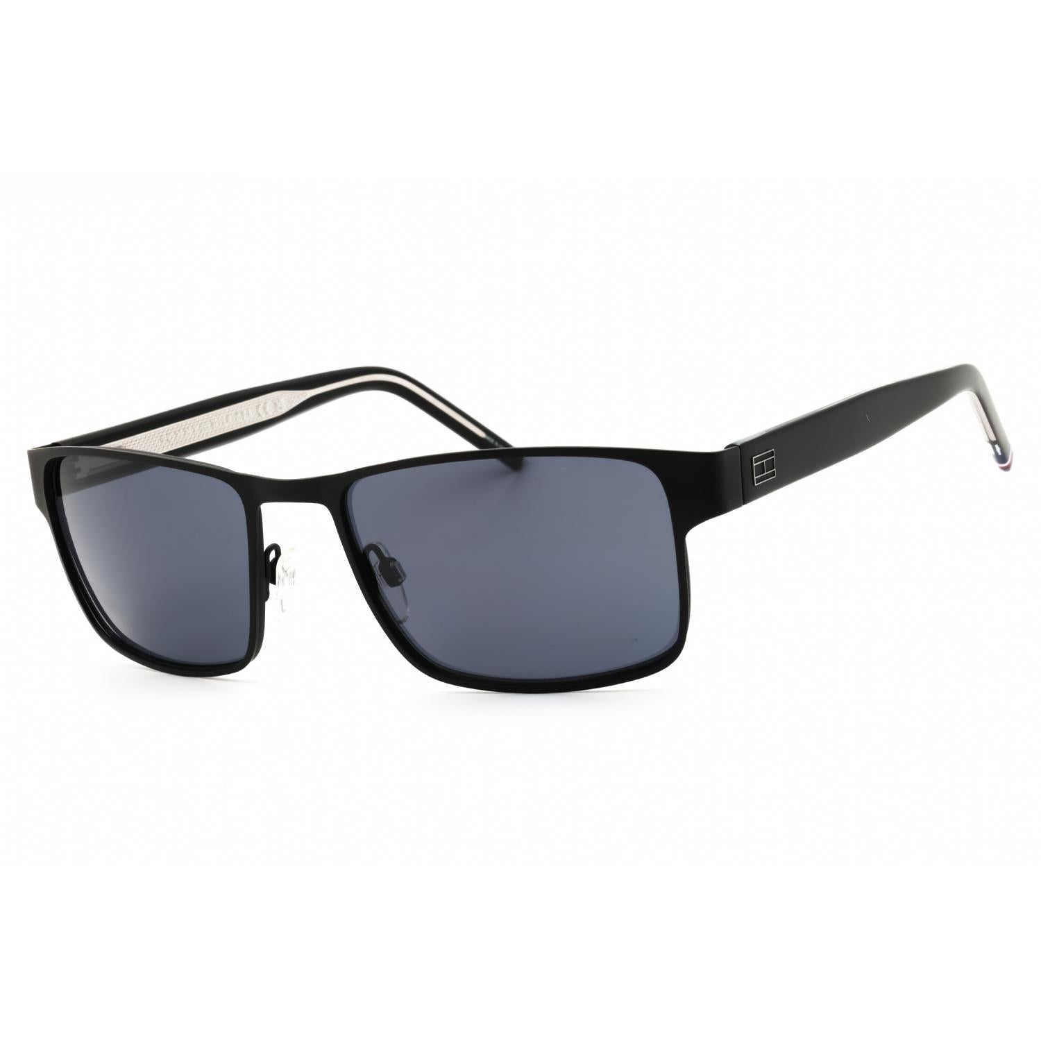 Tommy Hilfiger TH 1974/S Matte Black/Grey Men's Rectangular Sunglasses