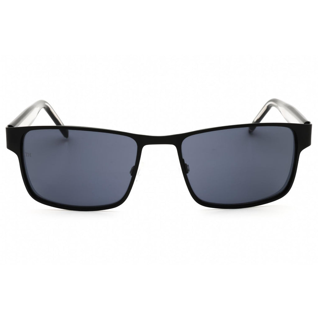 Tommy Hilfiger TH 1974/S Matte Black/Grey Men's Rectangular Sunglasses