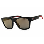 Tommy Hilfiger TH 1975/N/S Men Rectangle Sunglasses Matte Black Brown Mirror