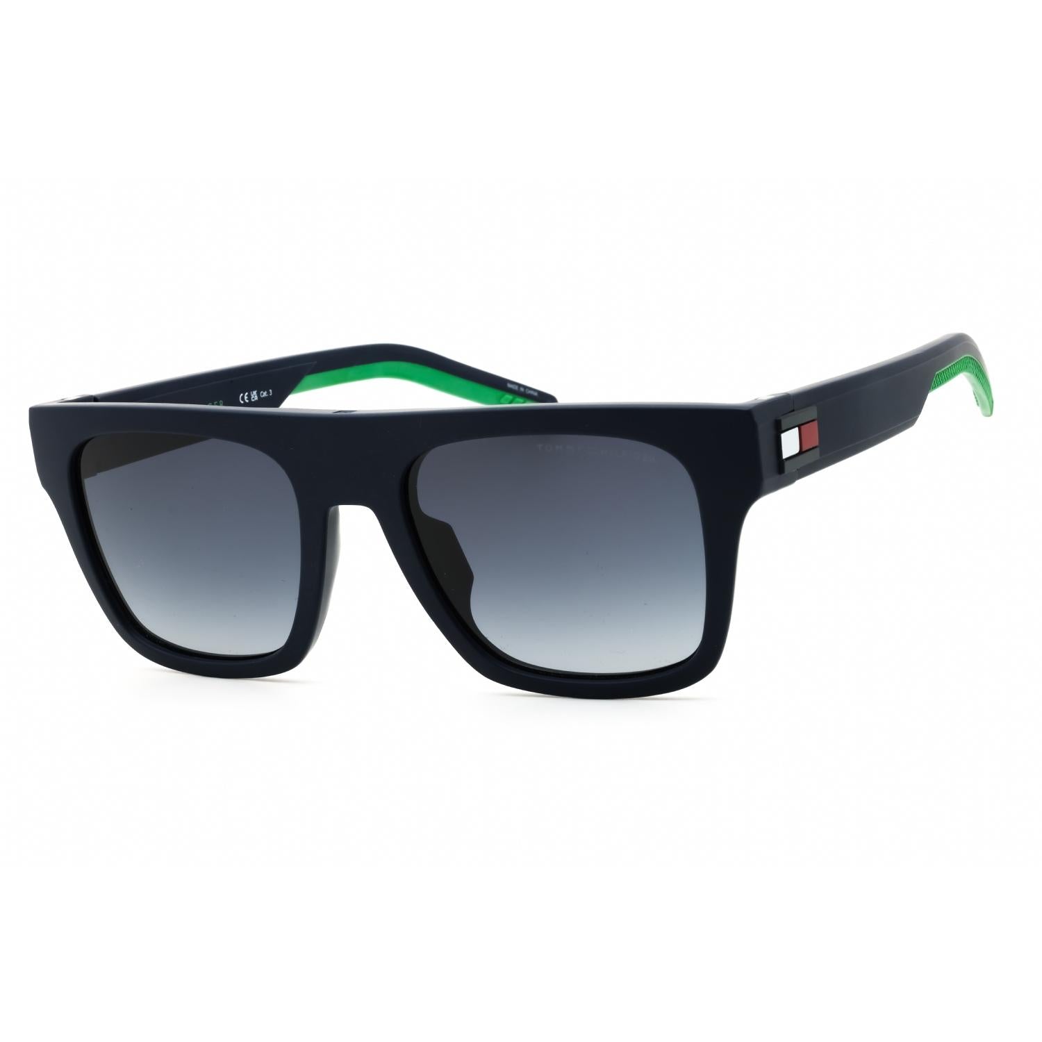 Tommy Hilfiger TH 1976/S Men Rectangular Sunglasses Matte Blue Gradient Blue