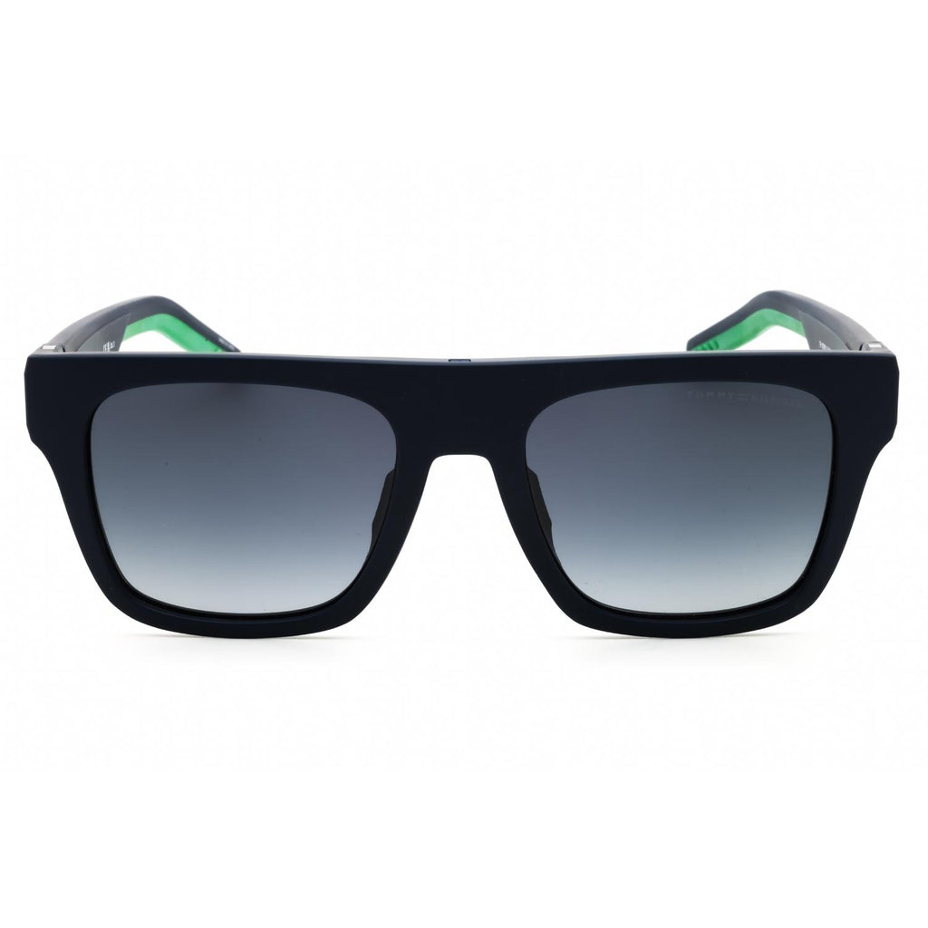 Tommy Hilfiger TH 1976/S Men Rectangular Sunglasses Matte Blue Gradient Blue