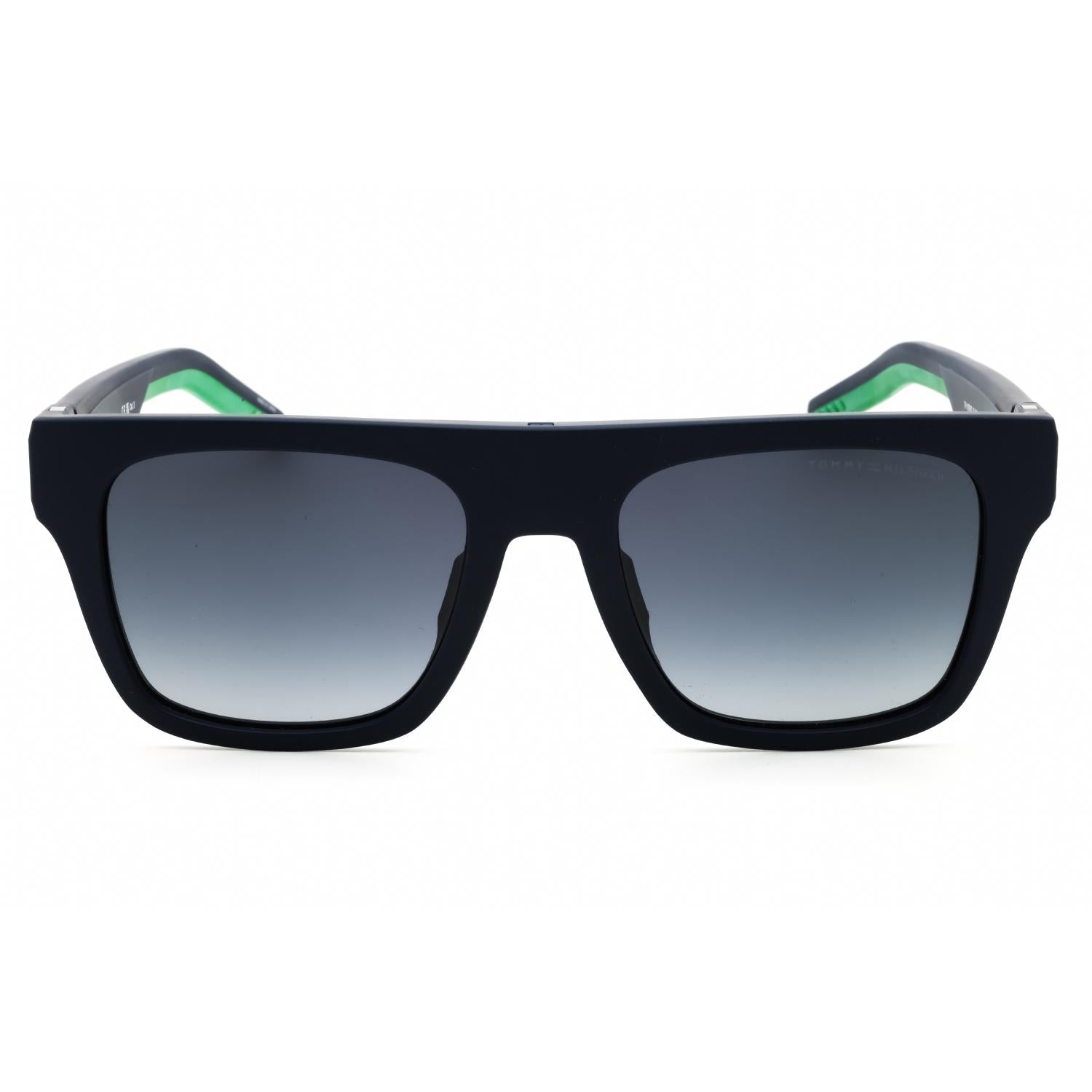 Tommy Hilfiger TH 1976/S Men Rectangular Sunglasses Matte Blue Gradient Blue