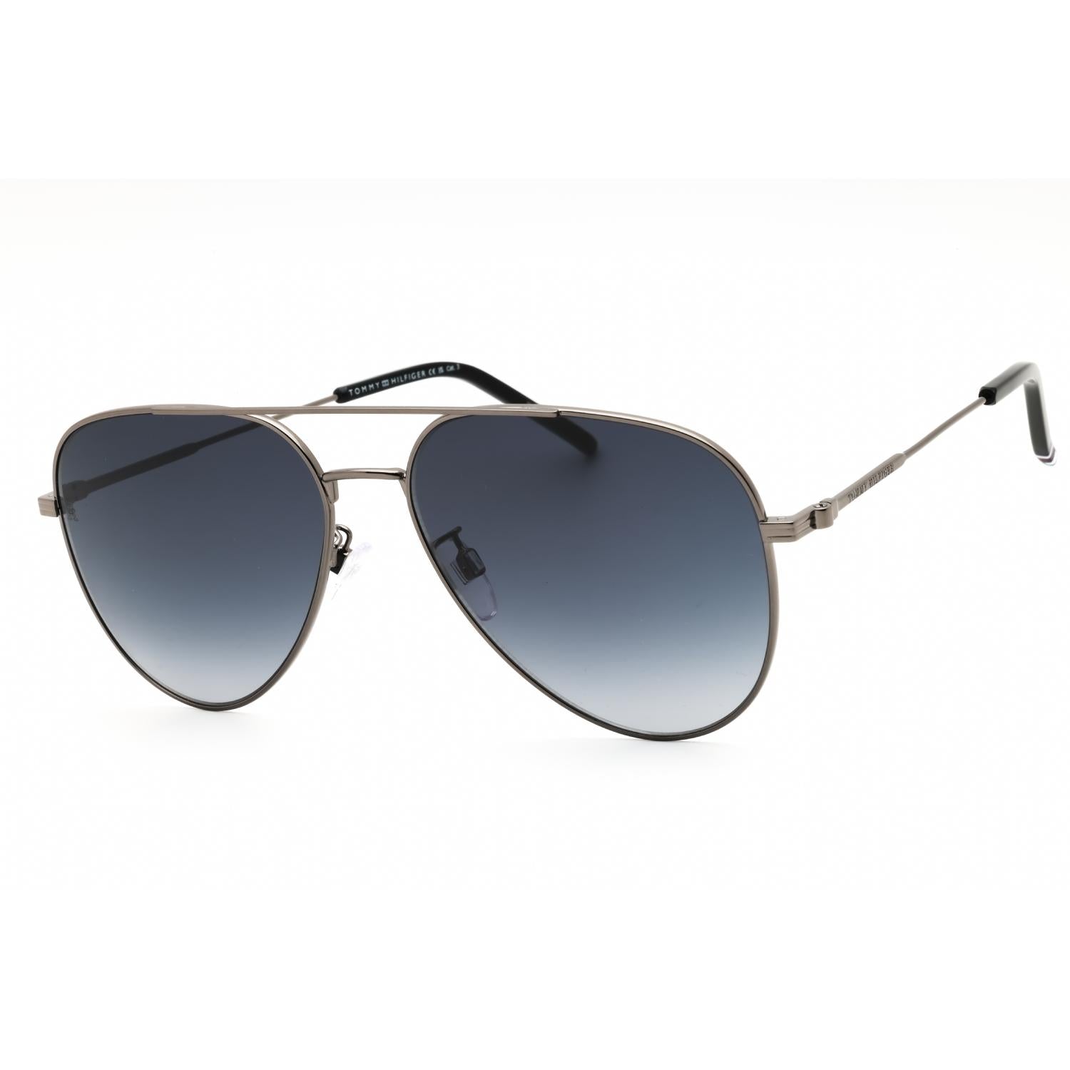 Tommy Hilfiger TH 2111/G/S Men Aviator Sunglasses Dark Ruthenium/Grey Gradient