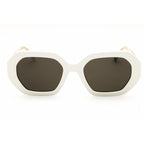 Tommy Hilfiger TH 2155/S Ivory/Grey Women's Oval Sunglasses