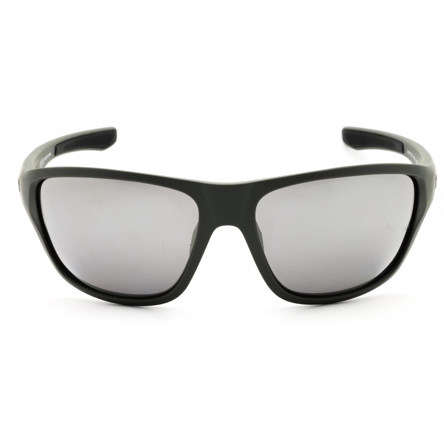 Under Armour UA Battle/O Men Rectangular Sunglasses Matte Olive Green Silver SP