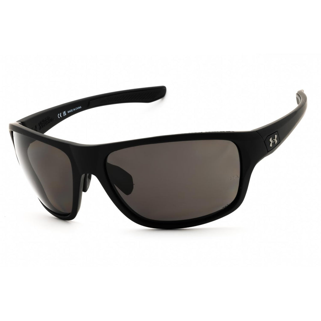 Under Armour UA Battle/O Men Rectangular Polarized Sunglasses Matte Black Grey