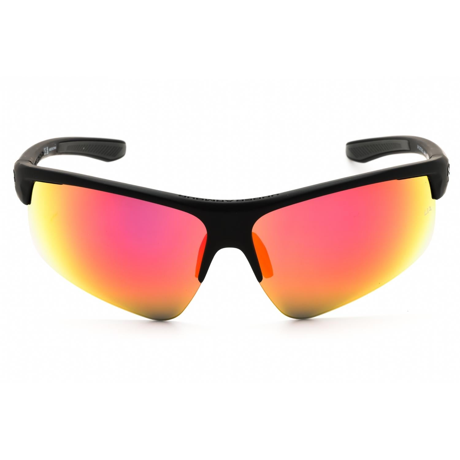 Under Armour UA Clutch/O/G Men Sport Wraparound Sunglasses Matte Black Grey Grey Infrared