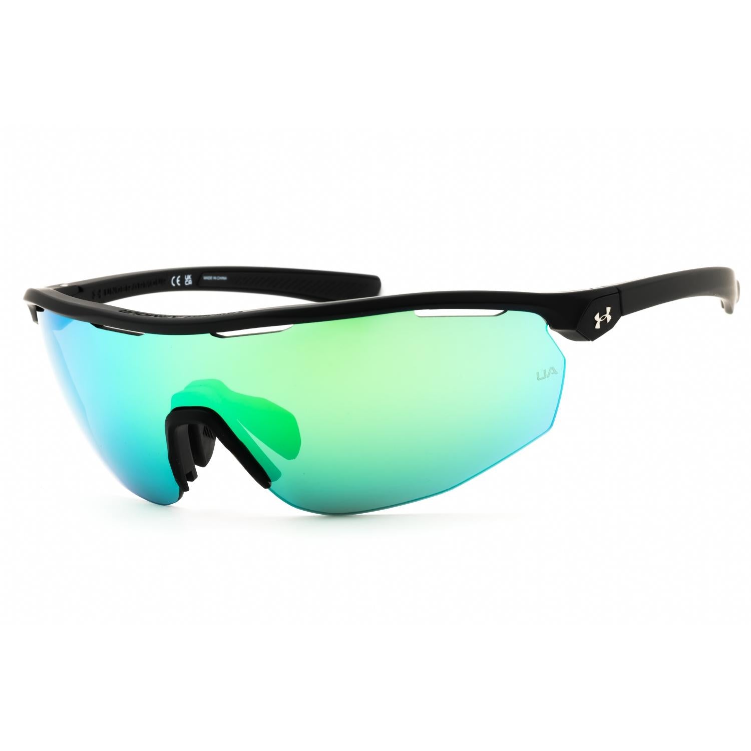 Under Armour Men Shield Matte Black Green Multilayer Sunglasses