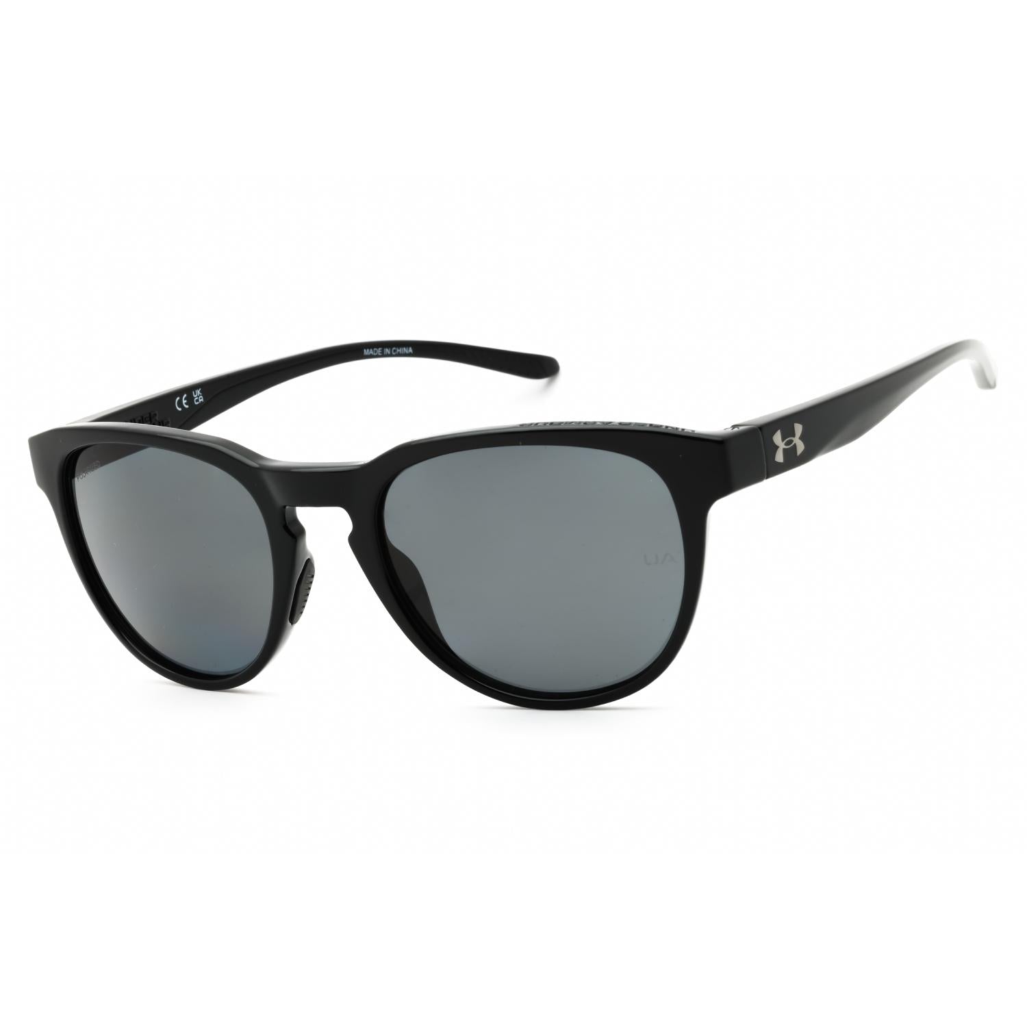 Under Armour  Unisex  Black Ruthenium Grey Polarized Sunglasses