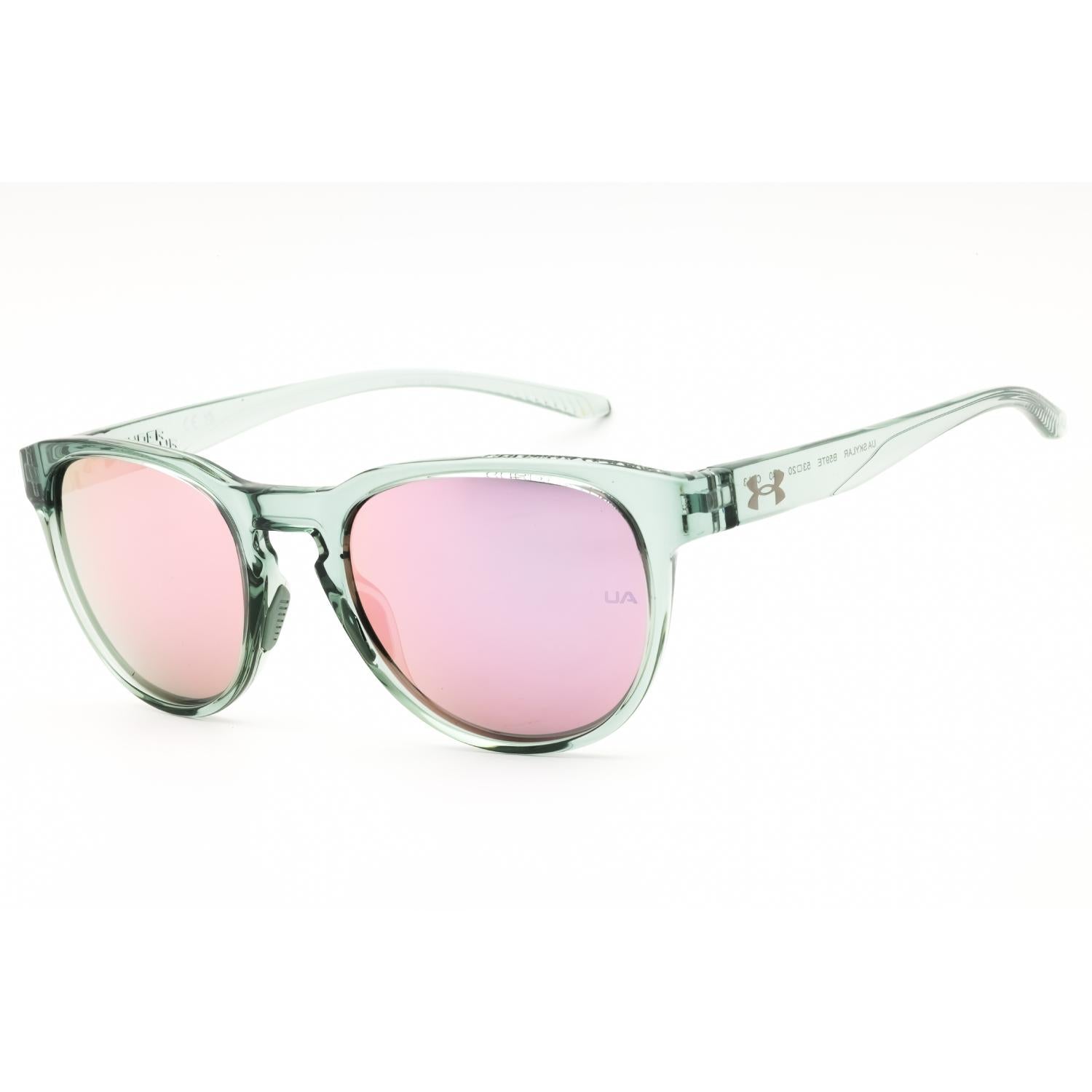Under Armour UA Skylar Unisex Round Sunglasses Green Crystal Multilayer Violet