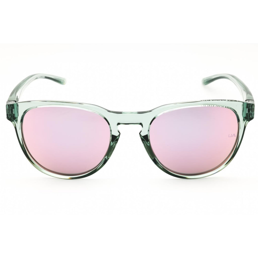 Under Armour UA Skylar Unisex Round Sunglasses Green Crystal Multilayer Violet
