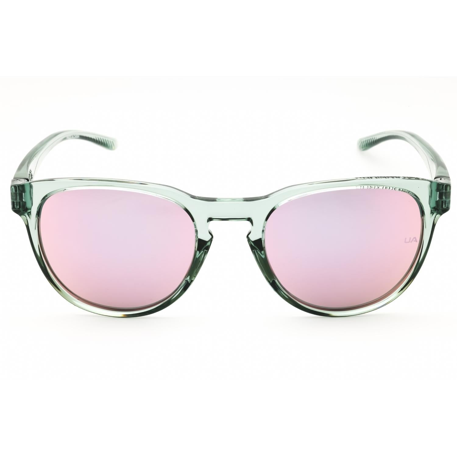 Under Armour UA Skylar Unisex Round Sunglasses Green Crystal Multilayer Violet