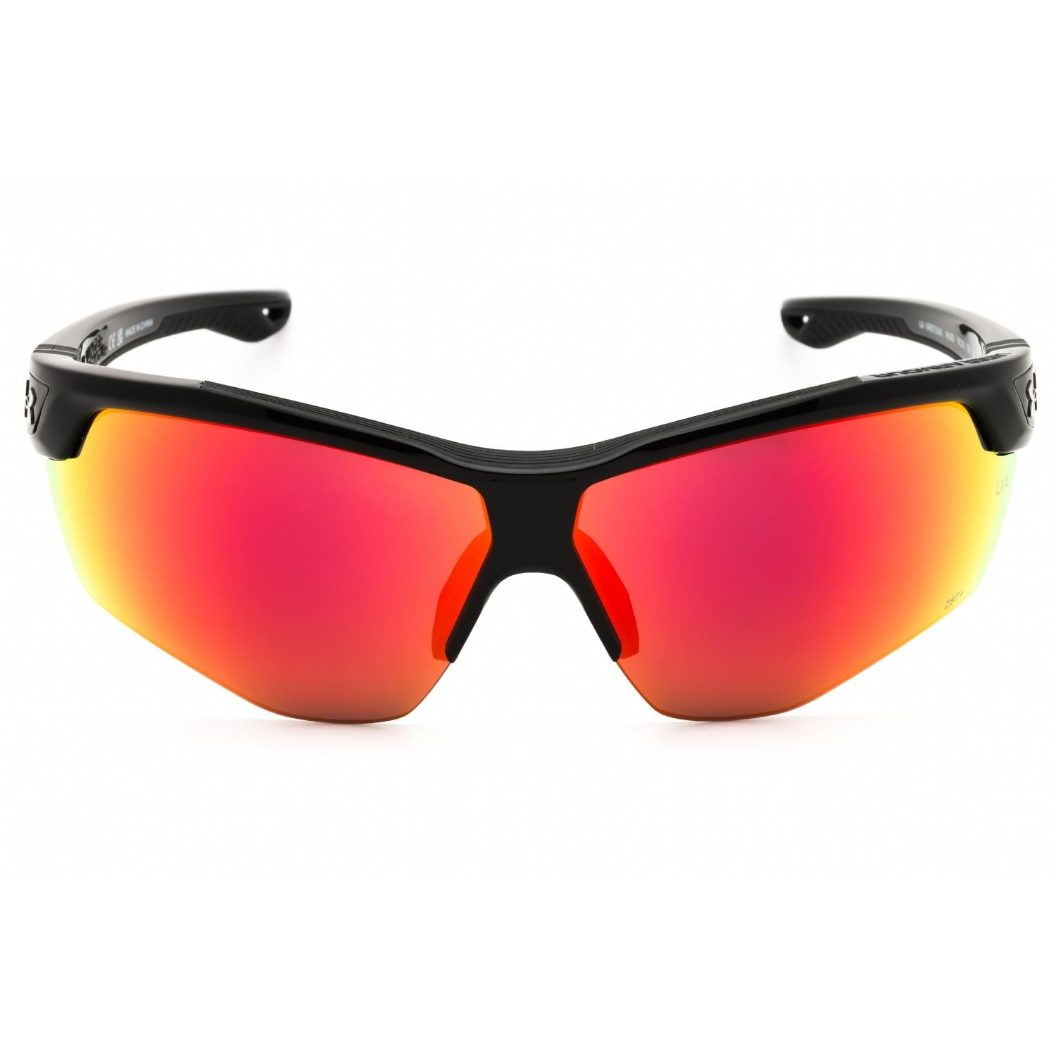 Under Armour UA Yard Dual Men Sport Wraparound Sunglasses Palladium Black Infrared Olive