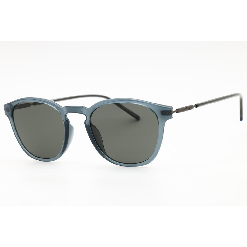Zeiss ZS22514SP Men Round Sunglasses Crystal Atlantic Grey Polarized