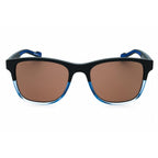 Zeiss ZS22521SLP Men Rectangular Sunglasses Matte Blue Crystal Blue Brown Polarized