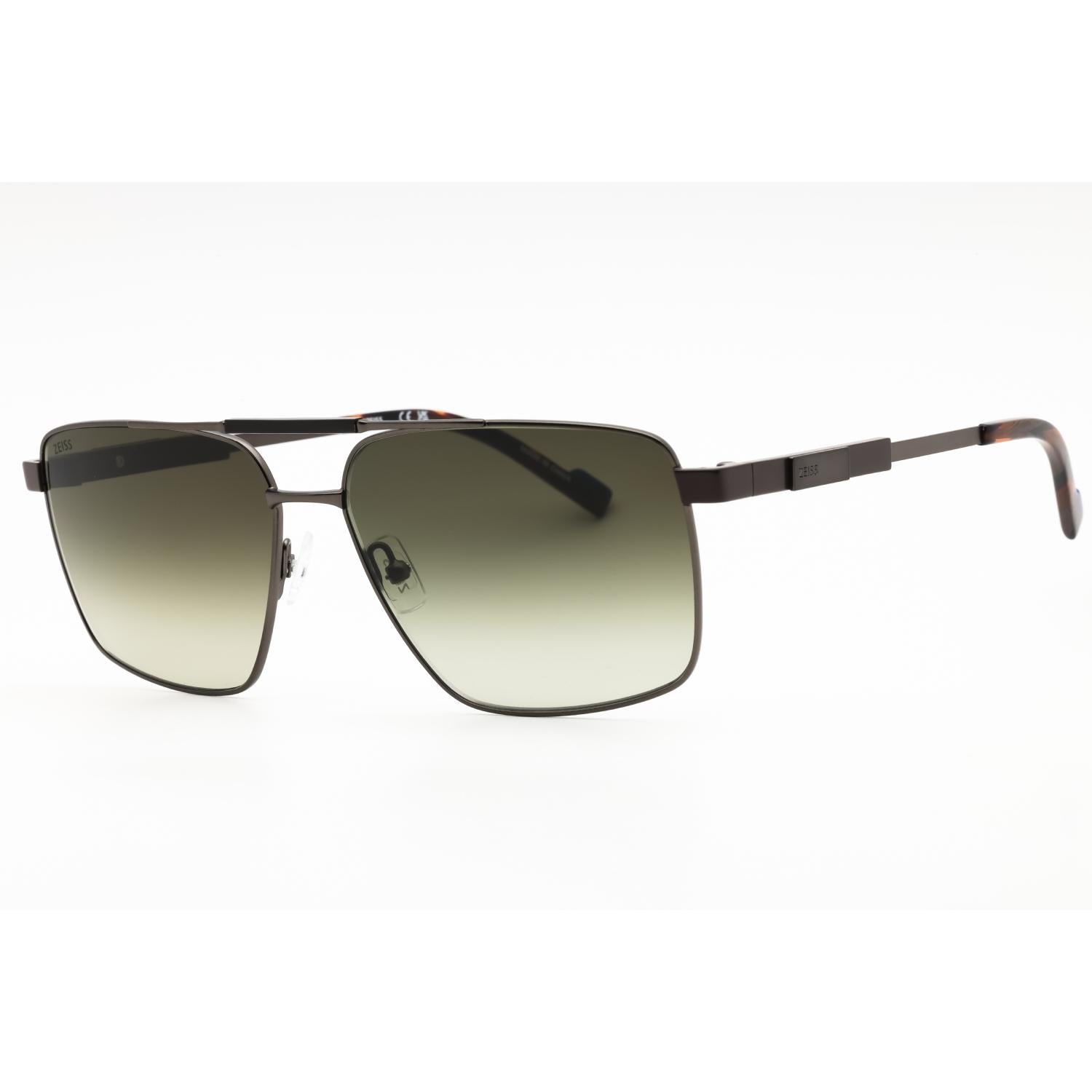 Zeiss ZS23136S Men Rectangular Sunglasses Dark Ruthenium Brown Brown Gradient