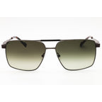 Zeiss ZS23136S Men Rectangular Sunglasses Dark Ruthenium Brown Brown Gradient