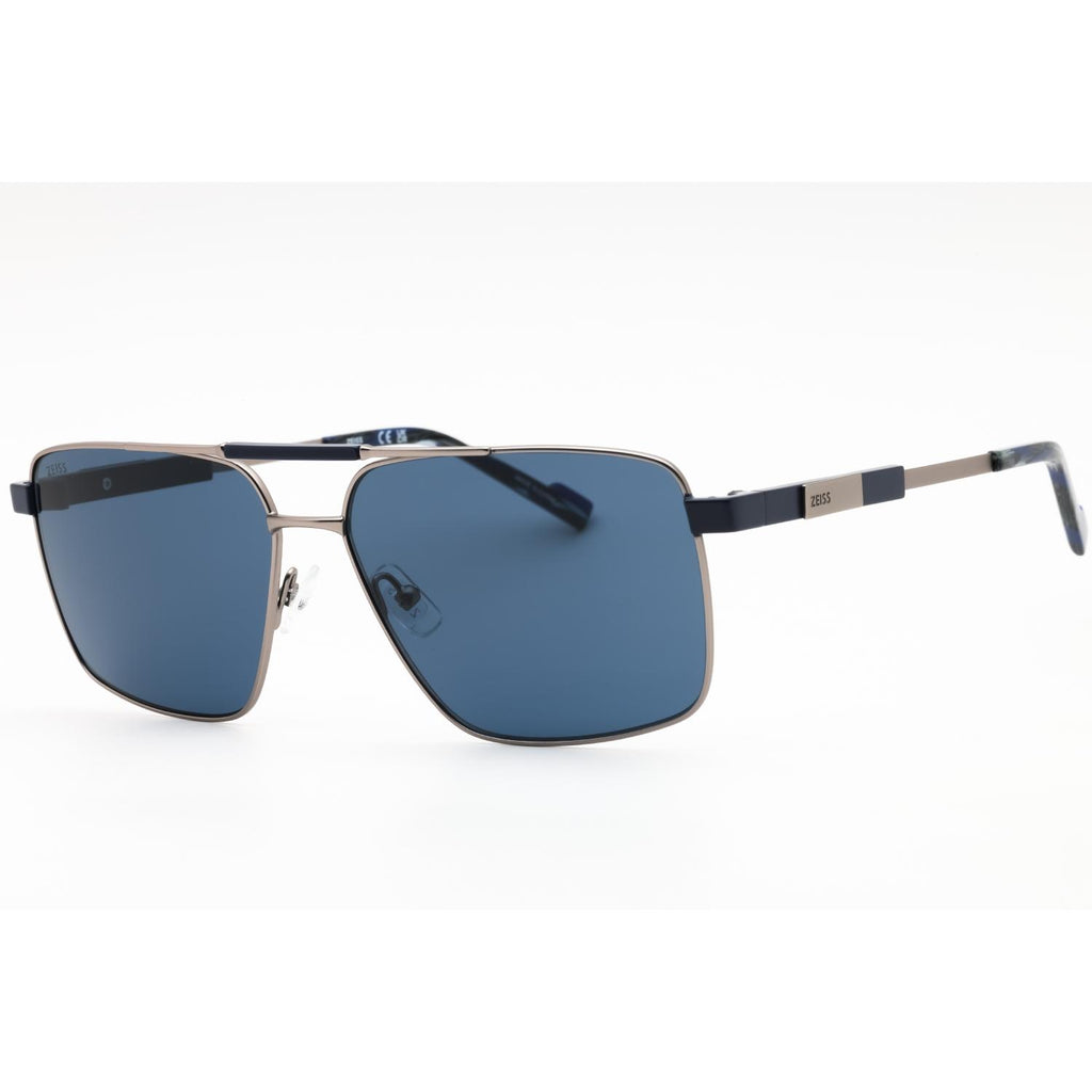 Zeiss ZS23136S Men Rectangular Sunglasses Ruthenium Blue