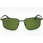 Zeiss ZS23139SP Men Rectangular Sunglasses Satin Dark Gunmetal Green Polarized