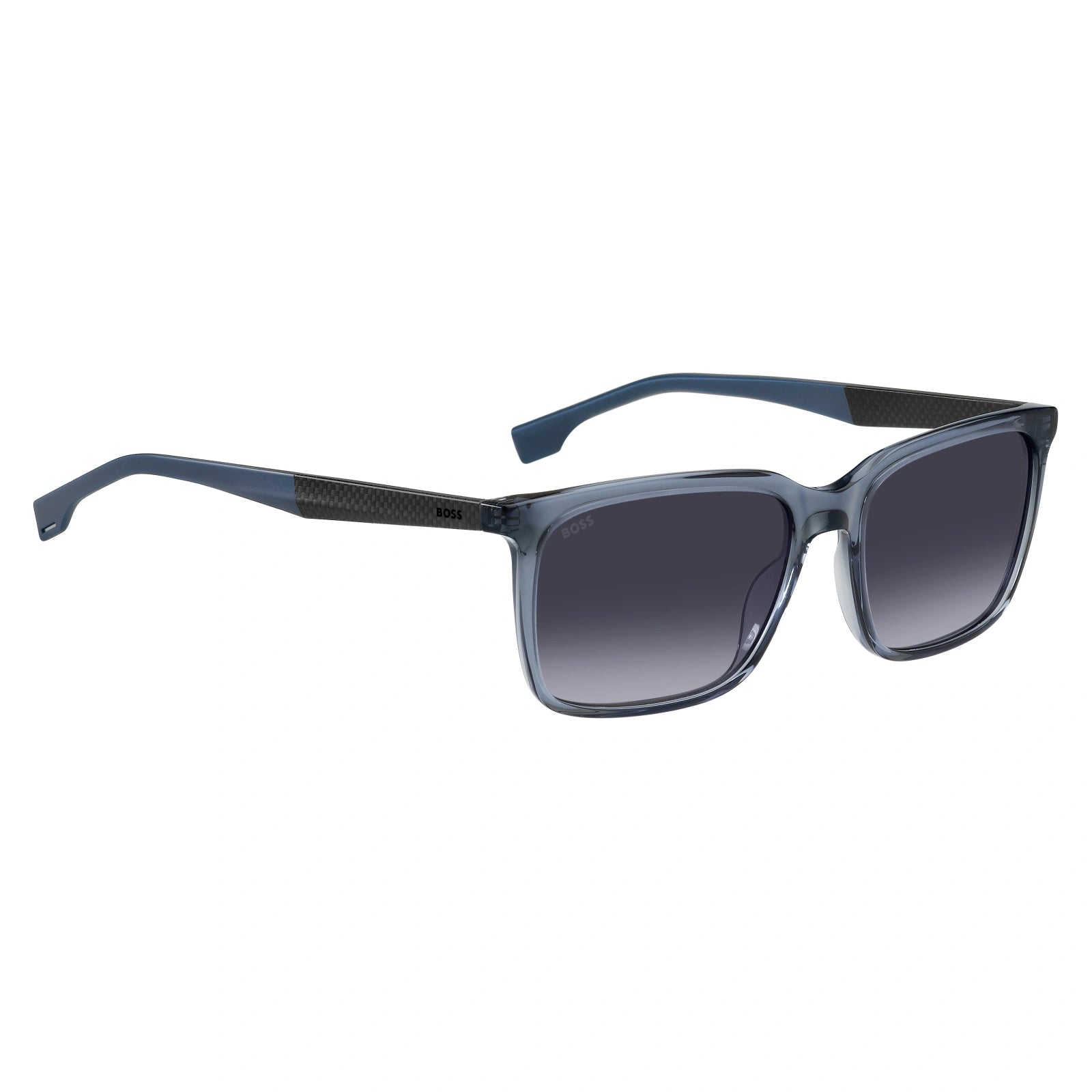 Hugo Boss BOSS 1579/S Men Rectangular Sunglasses Blue / Brown SOLX