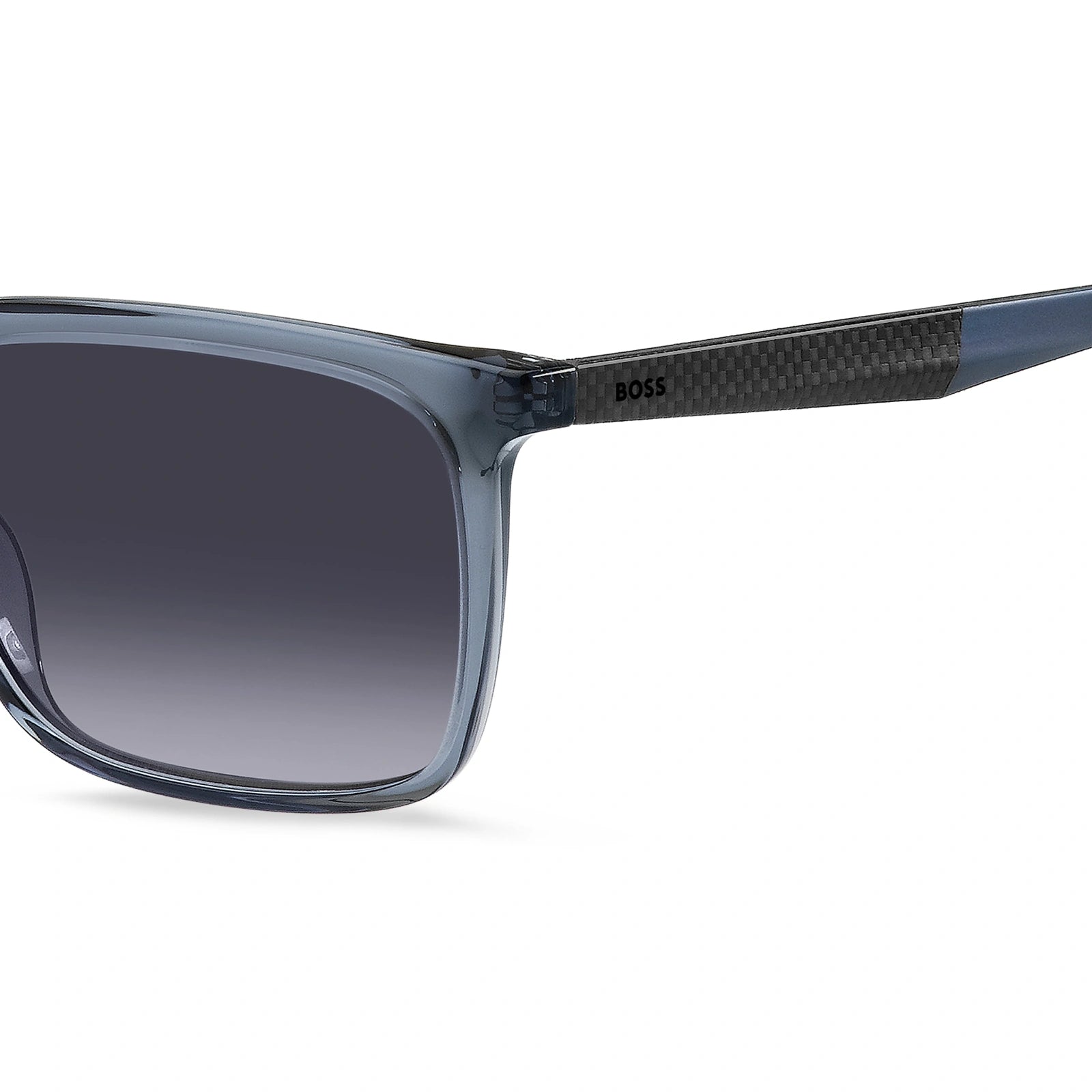 Hugo Boss BOSS 1579/S Men Rectangular Sunglasses Blue / Brown SOLX