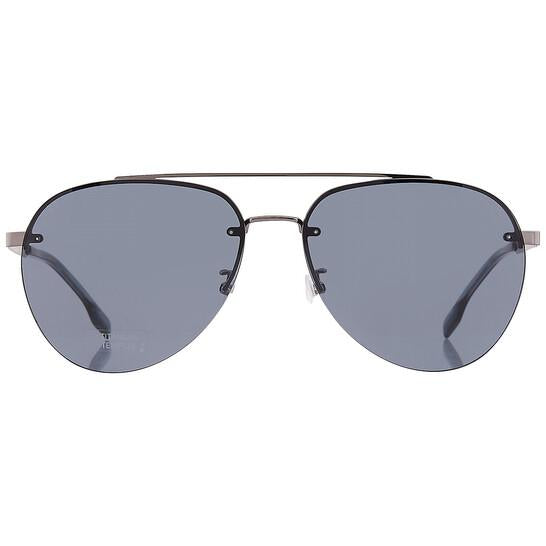 Hugo Boss BOSS 1537/F/SK Men Aviator Sunglasses Ruthenium / Grey