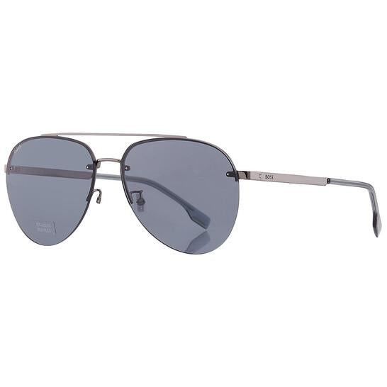 Hugo Boss BOSS 1537/F/SK Men Aviator Sunglasses Ruthenium / Grey
