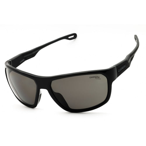 Carrera 4018/S Black / Grey Polarized Rectangular Sunglasses