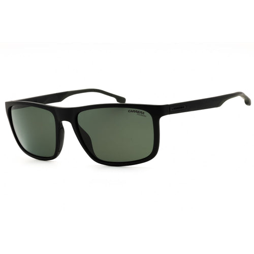 Carrera 8047/S Black / Green Rectangular Sunglasses